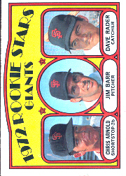 1972 Topps Baseball Cards      232     Chris Arnold/Jim Barr/Dave Rader RC